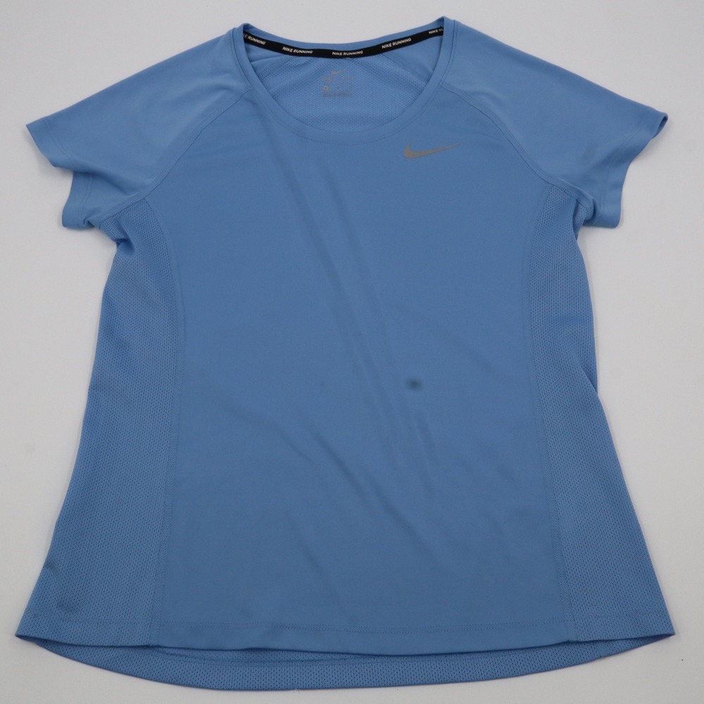 Nike Dri-FIT Running Shirt Womens Mediumā Blue Mesh Short Sleeve AJ4682-443